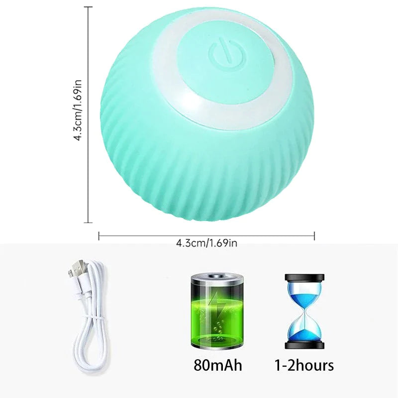 Engaging Electric Smart Puppy Ball Toy for Cats and Small Dogs - Fun Auto Rolling Pet Accessory!