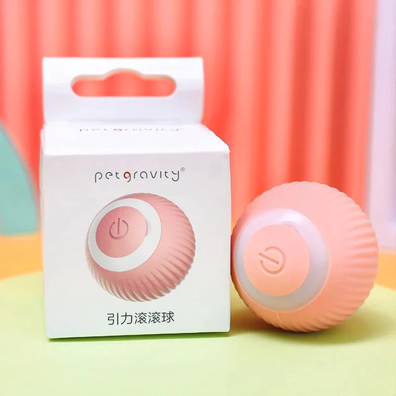 Engaging Electric Smart Puppy Ball Toy for Cats and Small Dogs - Fun Auto Rolling Pet Accessory!